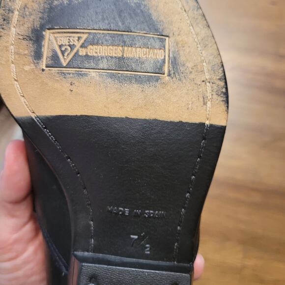 Vtg 90s NOS GUESS Western Ankle Boots Low Heel Booties Women’s 7.5 EUC - Picture 7 of 9